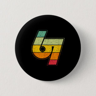 Badge Rond 5 Cm Vintage 6 7 Mème Logo Six Sept Namaste Drôle Salle