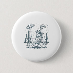 Badge Rond 5 Cm Vintage Australien Vachers Cowboys Ufo Western Drô