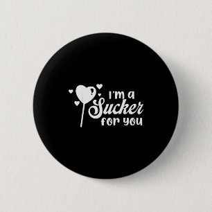 Badge Rond 5 Cm Vintage Candy Heart Amour Je Suis Une Suceuse Pour