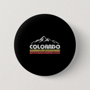 Badge Rond 5 Cm Vintage Colorado Retro VTT Ski