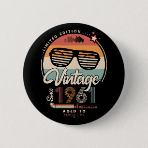 Badge Rond 5 Cm Vintage depuis 1961