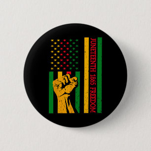 Badge Rond 5 Cm Vintage drapeau Noir Histoire Noire Amérique