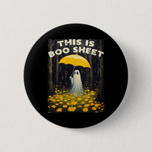 Badge Rond 5 Cm Vintage Floral Ghost Cute C'Est Botte Feuille Hall