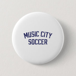Badge Rond 5 Cm Vintage Football Nashville Music City Football Rét
