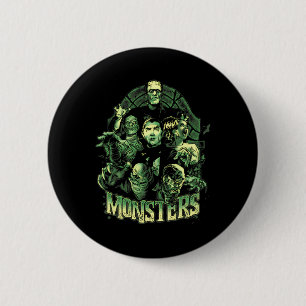 Badge Rond 5 Cm Vintage Funny Monster Mash Frankenstein Horror Mov