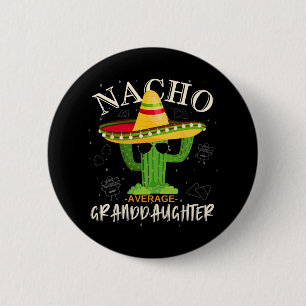 Badge Rond 5 Cm Vintage Funny Nacho Moyenne Grandgirl Famille M