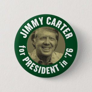 Badge Rond 5 Cm Vintage Jimmy Carter 1976