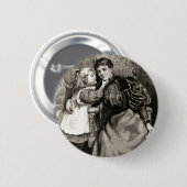 Badge Rond 5 Cm Vintage mère et fille (Devant & derrière)