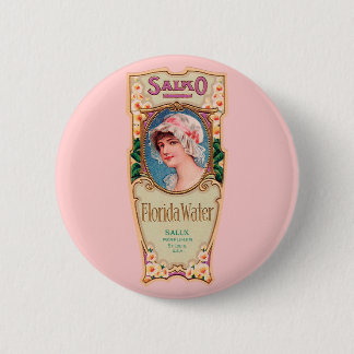 Badge Rond 5 Cm Vintage Salko Florida Étiquette de parfum d'eau