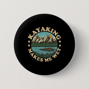 Badge Rond 5 Cm Vintage Sunset Kayaking Me Rend Humide River Booki