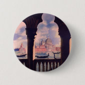 Badge Rond 5 Cm Vintage Venice (Devant)