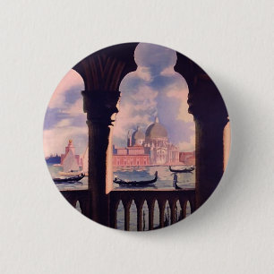 Badge Rond 5 Cm Vintage Venice