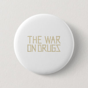 Badge Rond 5 Cm Vintage War On Drugs Retro Cette Rock 90s Musicien