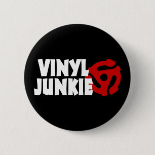 Badge Rond 5 Cm Vinyl Junkie