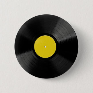 Badge Rond 5 Cm Vinyl Record Music Clock