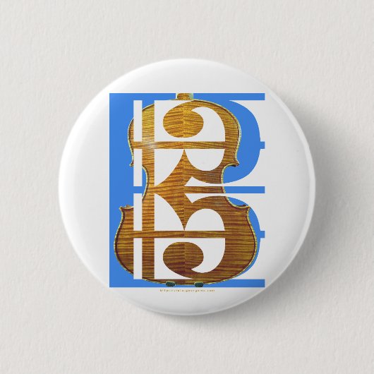 Badge Rond 5 Cm Viola en Alto Clef (Devant)