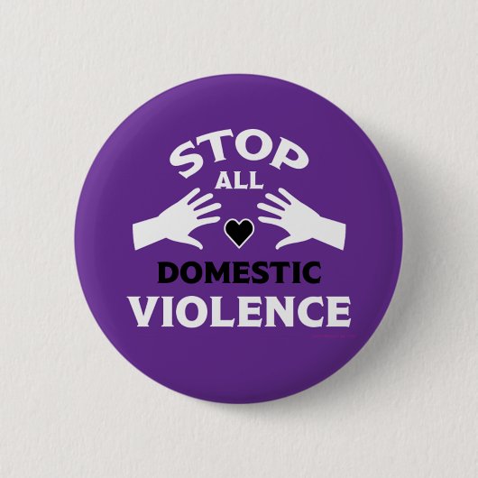 Badge Rond 5 Cm Violence domestique (Devant)