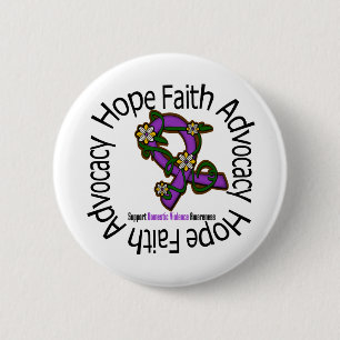 Badge Rond 5 Cm Violence familiale de recommandation de foi
