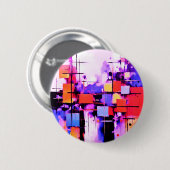 Badge Rond 5 Cm Violet Abstrait Art 108 (Devant & derrière)