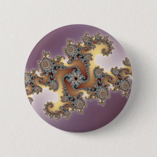 Badge Rond 5 Cm Violet - Fractal