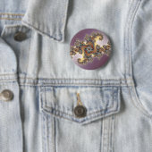 Badge Rond 5 Cm Violet - Fractal (En situation)