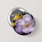Badge Rond 5 Cm violet freesia (Devant & derrière)