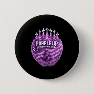 Badge Rond 5 Cm Violet pour les enfants de militaires soutien aux
