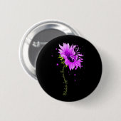 Badge Rond 5 Cm Violet Ruban Papier à surdose Sensibilisation Femm (Devant & derrière)