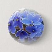 Badge Rond 5 Cm Violettes africaines bleues (Devant)