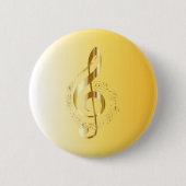 Badge Rond 5 Cm Violin key (Devant)