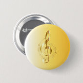 Badge Rond 5 Cm Violin key (Devant & derrière)