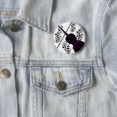 Badge Rond 5 Cm Violon, amour cinglé_ (En situation)