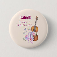 Violon, Chaussures de Ballet, Fleurs et Papillons