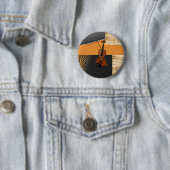Badge Rond 5 Cm Violon en Abstrait (En situation)
