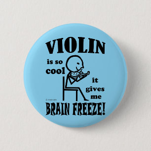 Badge Rond 5 Cm Violon, gel du cerveau