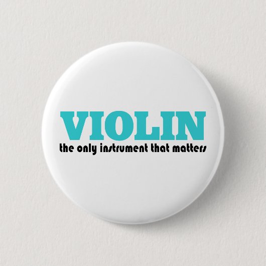 Badge Rond 5 Cm Violon le seul instrument (Devant)