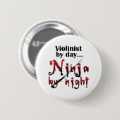 Badge Rond 5 Cm Violon Ninja (Devant & derrière)