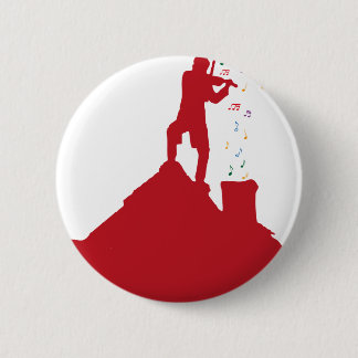 Badge Rond 5 Cm Violoneur