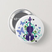 Badge Rond 5 Cm Violons de ciel (Devant & derrière)