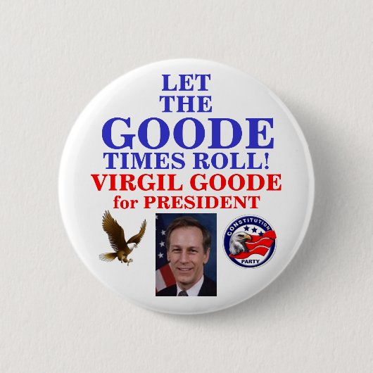 Badge Rond 5 Cm Virgil Goode pour le bouton de président (Devant)