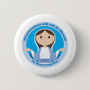 Badge Rond 5 Cm Virgin Mary