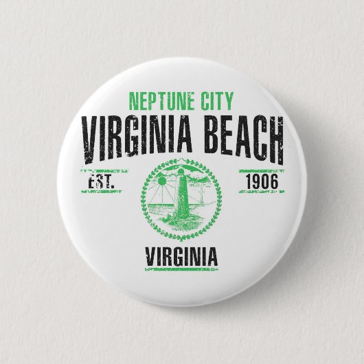 Badge Rond 5 Cm Virginia Beach (Devant)