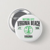 Badge Rond 5 Cm Virginia Beach (Devant & derrière)