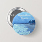 Badge Rond 5 Cm Virginia Beach, Virginia (Devant & derrière)