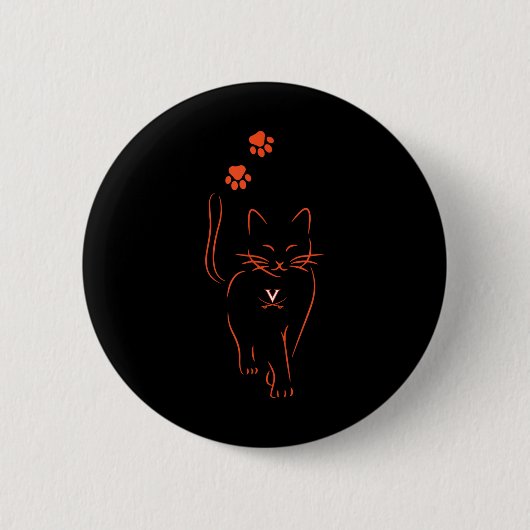 Badge Rond 5 Cm Virginia Cavaliers Licence d'impression Uni-adulte (Devant)
