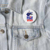 Badge Rond 5 Cm Virginie-Occidentale pour Biden Harris 2020 (En situation)