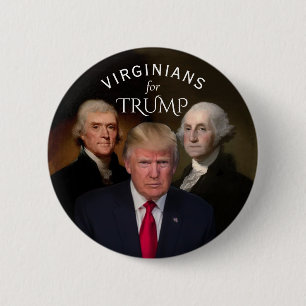 Badge Rond 5 Cm Virginies pour Trump
