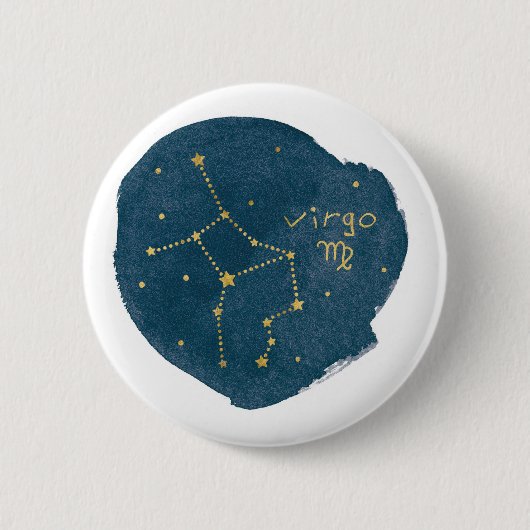 Badge Rond 5 Cm Virgo (Devant)