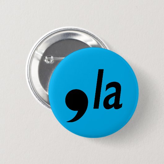 Badge Rond 5 Cm virgule (Devant & derrière)