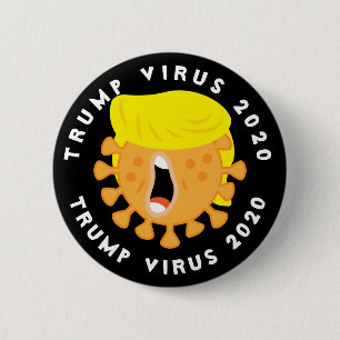 Badge Rond 5 Cm Virus Trump 2020